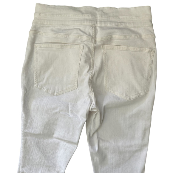 NWT Express Ankle Legging Super High Rise White Jeans - Size 12 Short - Picture 4 of 8
